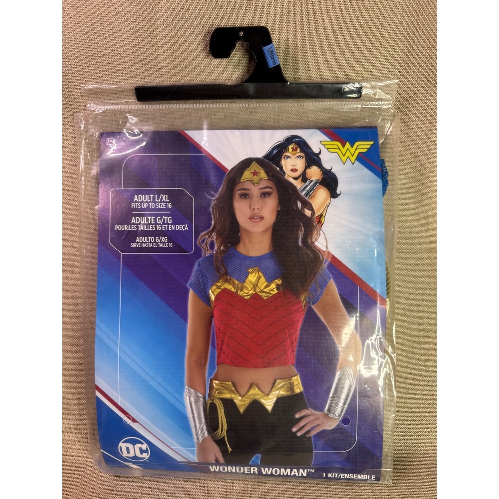 DC Comics Wonder Woman Costume Kit 6pc Adult L/XL 8410644 Halloween